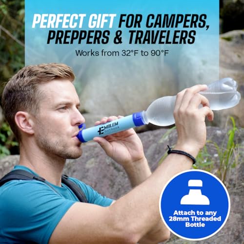 Portable Water Filter Straw 2-Pack for Camping & Emergency Prep - Image 8
