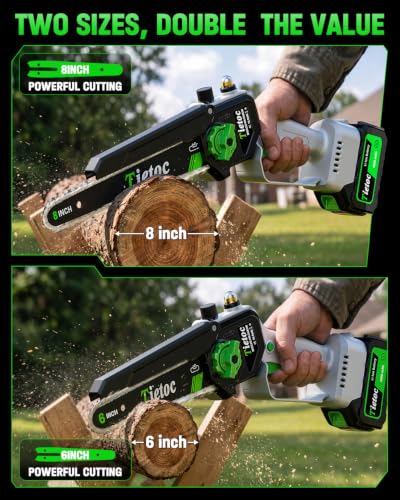 TIETOC 2-in-1 Brushless Pole Saw for Tree Trimming – 8/6" - Image 8