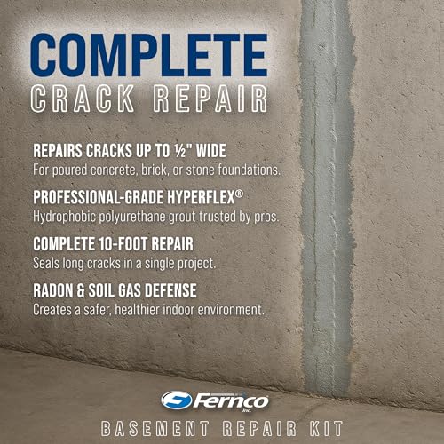 Fernco 10 ft Basement and Foundation Wall Crack Repair Kit - Image 7