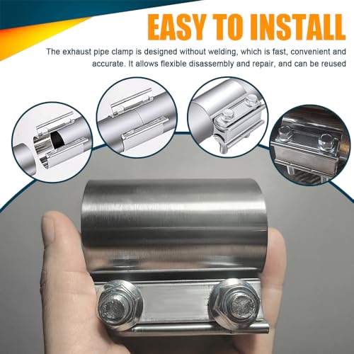 4 Inch Exhaust Clamp, 2Pack 4" Joint Exhaust Pipe Muffler | Hand Tools - Image 8