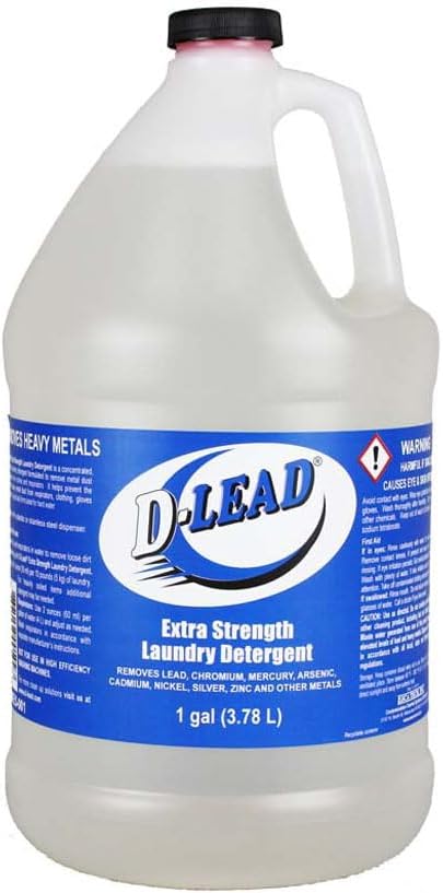 Liquid Laundry Detergent, 1 Gallon, Unscented, Fragrance Free, Removes Lead & Metal Dust, Hard Water