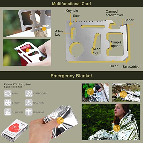 XUANLAN Emergency Survival Kit, Outdoor Survival Gear Tool - Image 7