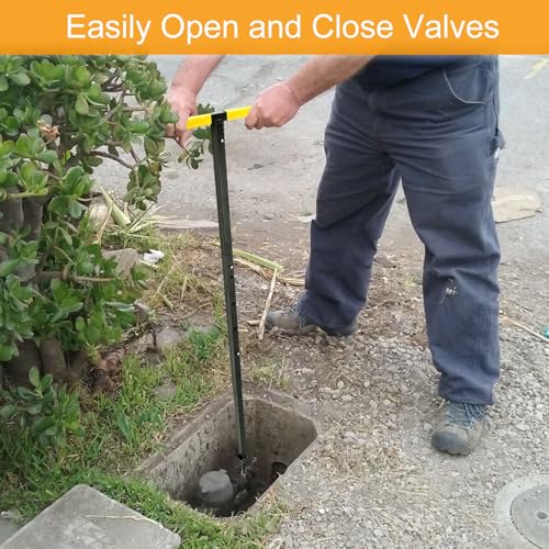 Water Meter Key with 4 Way Utility Key, 37.4 Inch, Yellow - Image 7