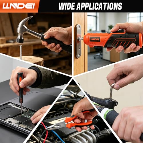 LLNDEI 80pcs Tool Box Set with 3.6V Electric Screwdriver - Image 7