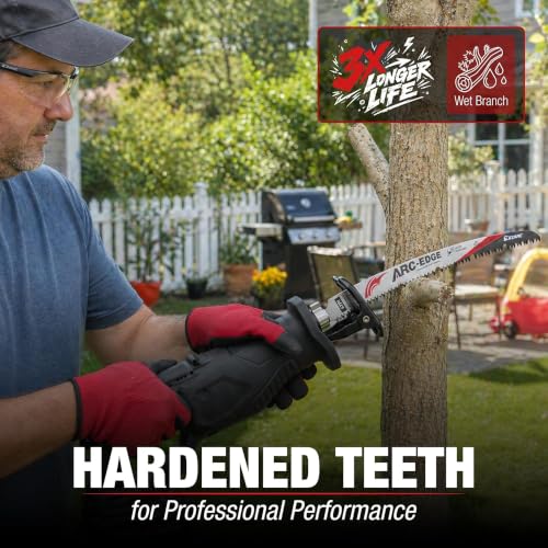 EZARC Arc Edge Reciprocating Saw Blades, 12-Inch 6TPI for Pruning - Image 7