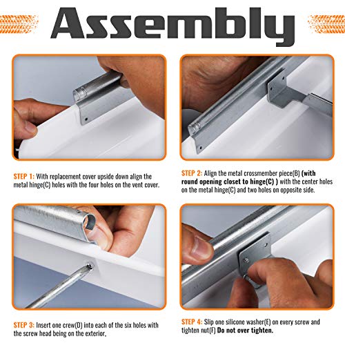 Camp'N 14 Inch Universal RV Roof Vent for Trailer, Camper - Image 7