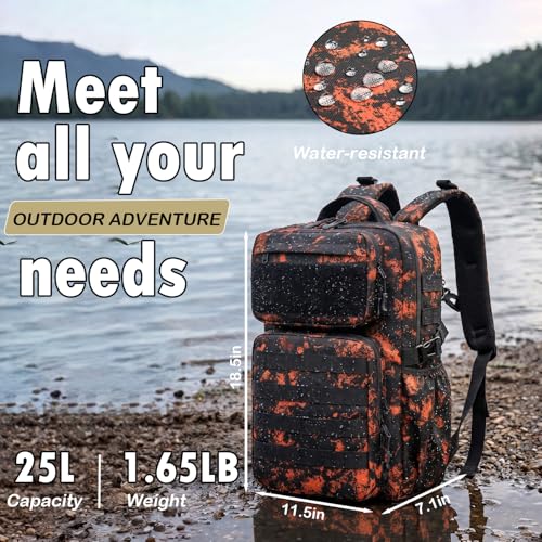 Military Tactical Backpack for Men, Assault Backpack - Image 7