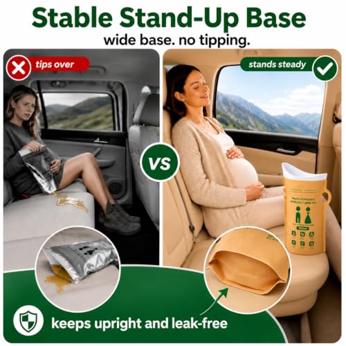 Disposable Urine Bags, Pee Bags for Travel, Camping, Traffic Jams - Image 7