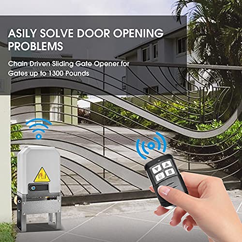 JIELI JY7 Automatic Sliding Gate Opener with 4 Remote - Image 7