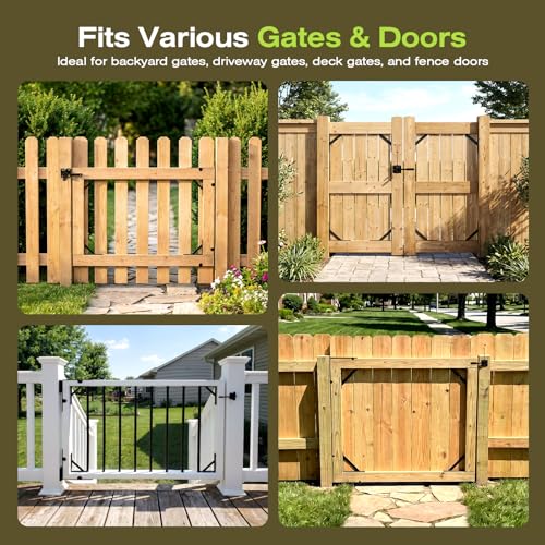 YQE 2 Sets Anti Sag Gate Kit for Wooden Fence, Heavy Duty - Image 8