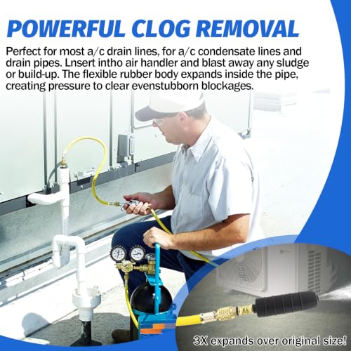 A/C Drain Line Sludge Blaster Bladder, Quickly Remove Sludge - Image 8