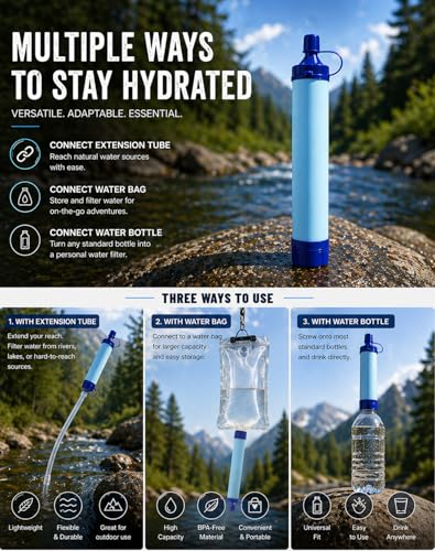 Water Filter, Lightweight Portable Water Filter Straw (1) - Image 7