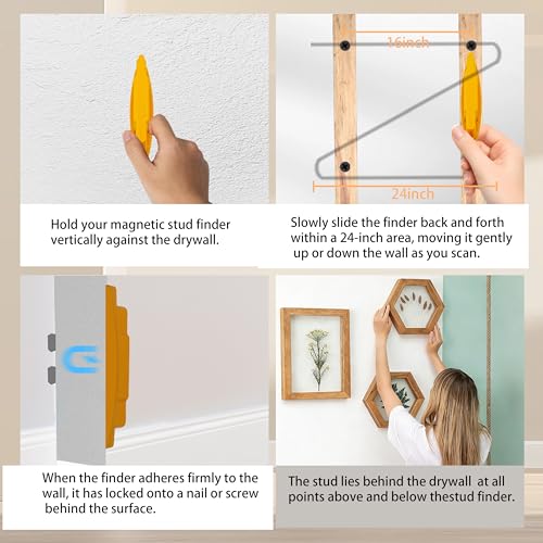 2 Pack Magnetic Stud Finder – No Battery Stud Finder Wall - Image 8