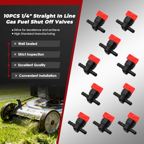Nakkaa 1/4" Straight Inline Gas Fuel Shut Off Valves - Image 8