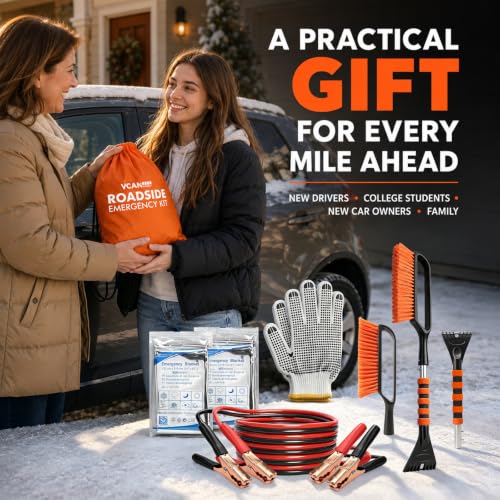 Winter Car Emergency Kit with Jumper Cables, 2-in-1 | Phone & Computer - Image 7