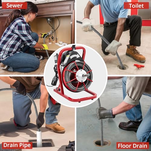 Garvee K-300K 1/2 in 75 ft 1 Red & Black Electric Drain - Image 7