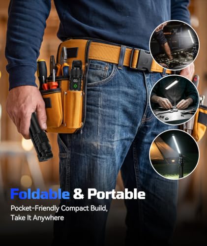 Magnetic Rechargeable LED Work Light/Flashlight for Mechanics - Image 7