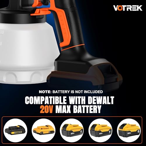 Cordless Paint Sprayer Compatible with Dewalt 20V MAX | Home Repair - Image 7