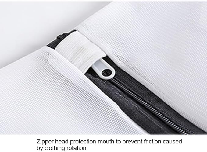 Laundry Bags for Washing Machine – 2 Pack Mesh Wash Bags (Large & Medium) for Clothes, Underwear, and Delicates – Durable Zipper with Protector, Anti-Deformation & Anti-Snag Laundry Nets