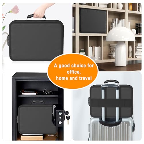 DocSafe Fireproof Document Bag Set(5200℉),Black and Gray - Image 8