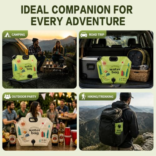 2 Pack Camping Water Container, 2 Gallon Collapsible Water - Image 8
