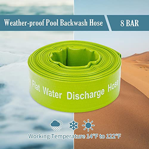 Green Expert 1.5 Inch ID PVC Lay-Flat Discharge Hose Sump | Hand Tools - Image 7