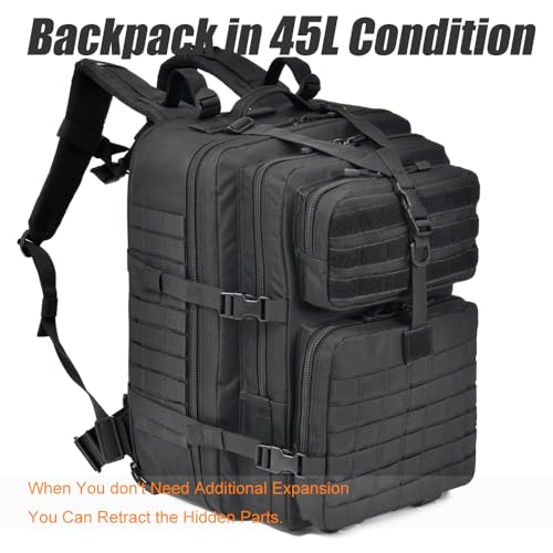 64L Large Tactical Backpack, Military Backpack - Image 8
