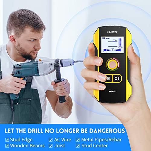 FNIRSI WD-01 6 in 1 Rechargeable Stud Finder Wall Scanner - Image 7