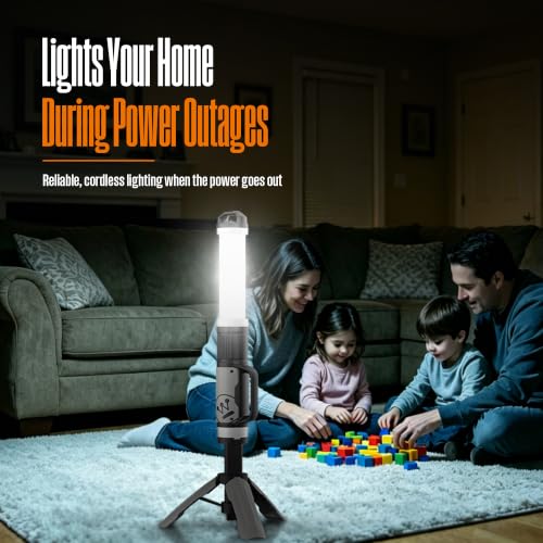 5000 Lumen Rechargeable LED Work Light with Tripod | Travel Essentials - Image 7