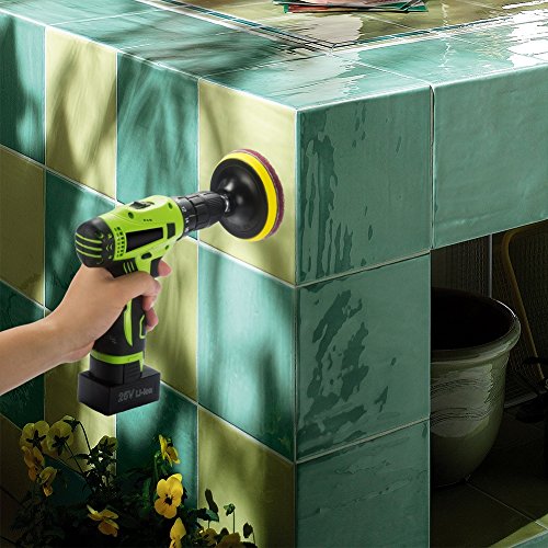 4 Inch Drill Powered Brush Tile Scrubber Scouring Pads - Image 7
