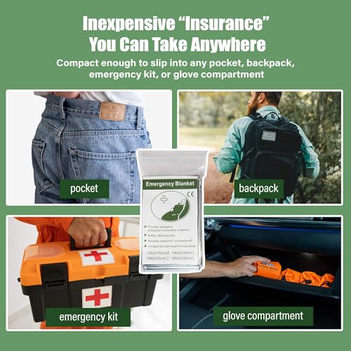 Titan Shield Emergency Survival Blanket 5-Pack - Mylar - Image 6