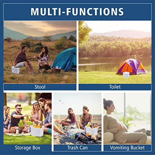 XL Portable Toilet for Adults & Kids, Extra Large Camping Toilet - Image 7