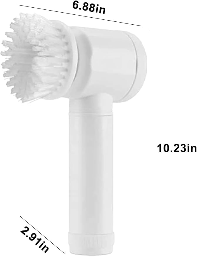 Electric Spin Scrubber, Cordless Electric Spin Scrubbers with 6 Replaceable Brush Heads, Rechargeable Handheld Power Shower Scrubbers, Cleaning Tools for Cleaning Wall Tile Kitchen Bathroom and Floor
