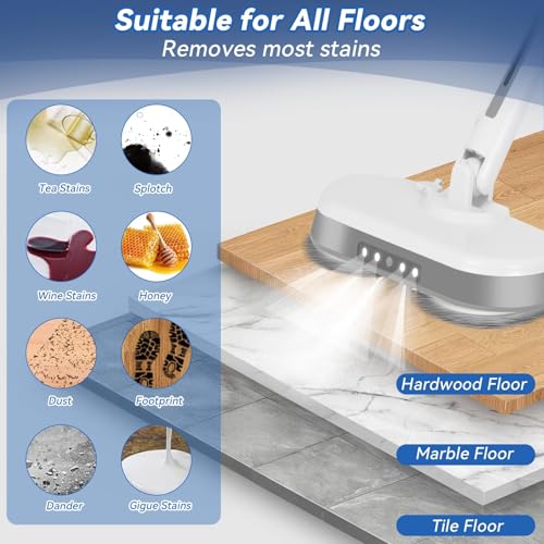 Cordless Electric Mop, Electric Spin Mop with LED | Home Organization - Image 8