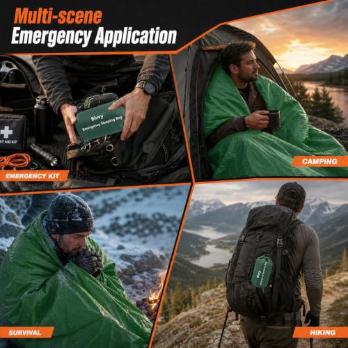 PE Emergency Sleeping Bag for Survival Portable Thermal Bivy Sack - Image 8