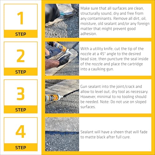 SIKA Sikaflex 411 Hybrid Self-Leveling Sealant Black 10.1 oz - Image 8