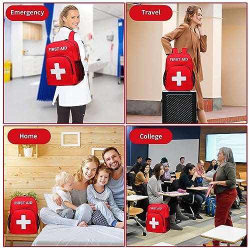 Gatycallaty First Aid Backpack Emergency Medical Empty - Image 8