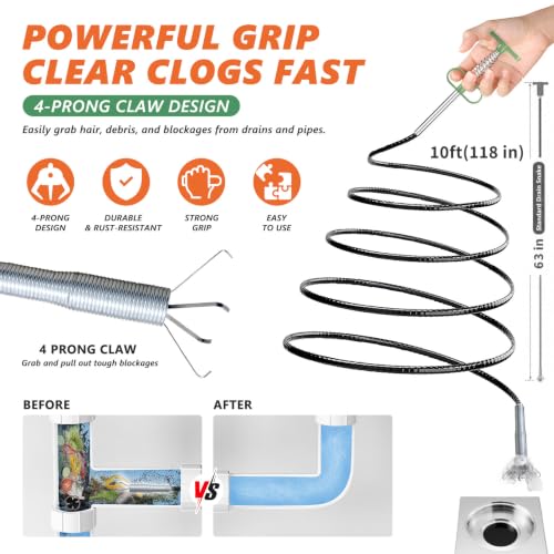 12Pcs Plumbing Tool Kit: Sink Wrench, Drain Snake & | Hand Tools - Image 7