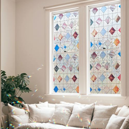 Stained Glass Window Privacy Film Decorative, 17.5″ x 78.7″ - Image 8