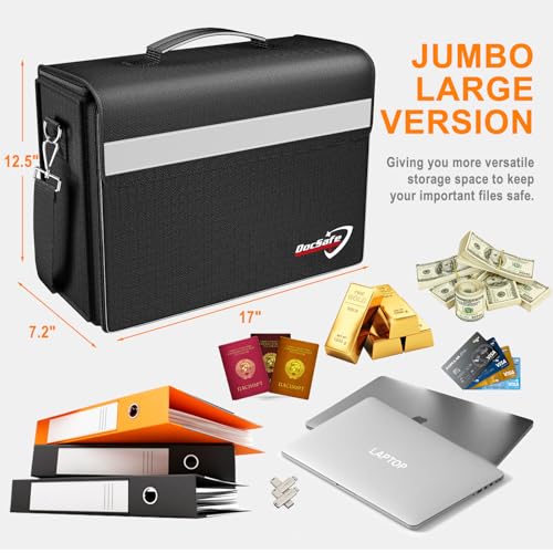DocSafe Fireproof Document Bag with Multiple | Home Organization - Image 7