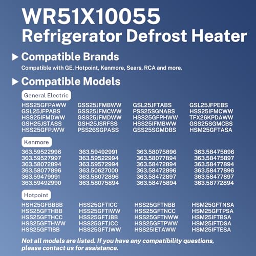 Upgraded WR51X10055 Refrigerator Defrost Heater, for GE, Kenmore - Image 8