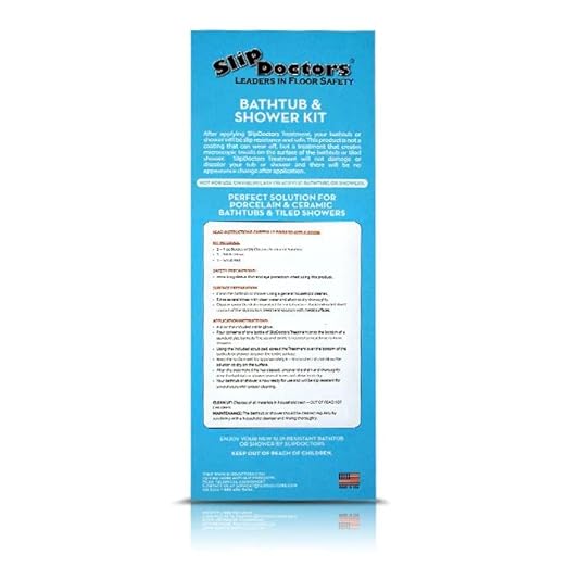 SlipDoctors Bathtub & Shower Kit | Non-Slip Treatment for Ceramic or Porcelain Tubs & Tiled Showers. Works Immediately to Increase Traction!