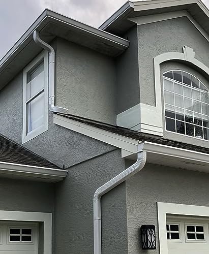 VYH Gutter Downspout Gutter Elbow Style B 3" x 4" 90° White - Image 7