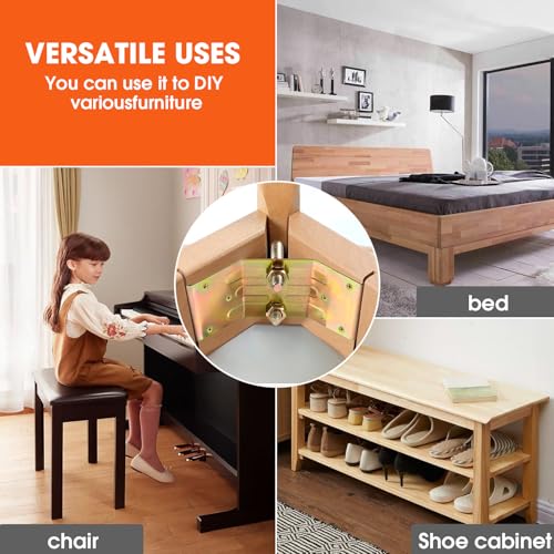 Table Leg Corner Brackets Heavy Duty L Shape Brackets 4PCS - Image 7