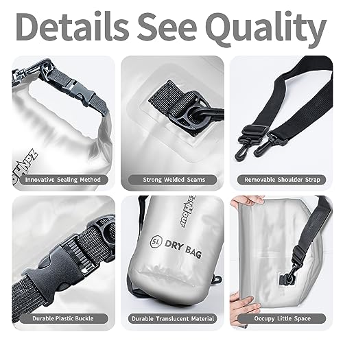Waterproof Dry Bag - Roll Top Transparent Storage | Travel Essentials - Image 7