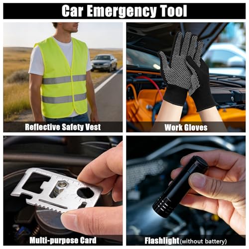 Car Roadside Emergency Kit, Portable Auto Air Compressor - Image 8
