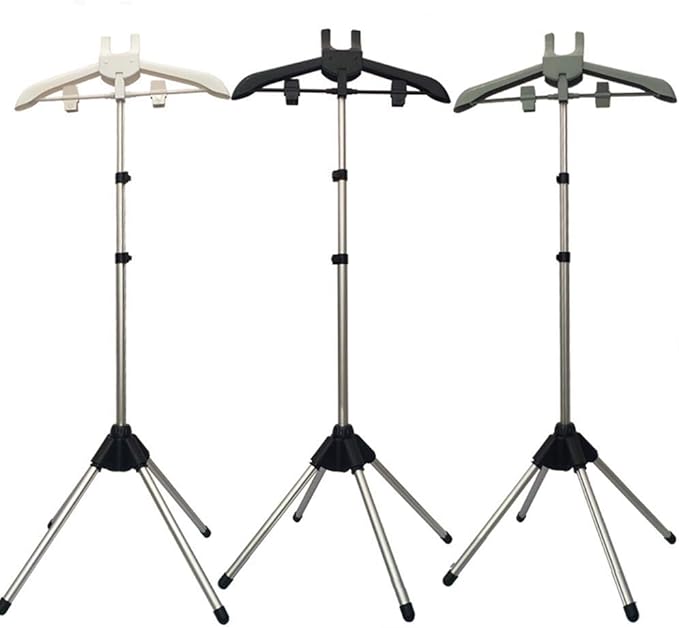Garment Hanger/Drying Rack/Handheld Clothes Steamer Holder/Fabric Steamer Ironing Steamer Bracket/Pants Hanger/Telescopic Folding Hanger/Garment Steamer Accessories (black)