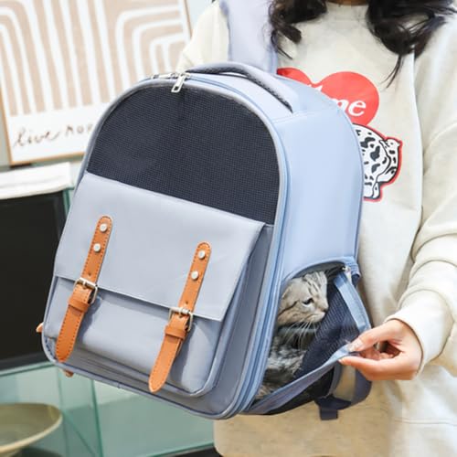 Cat Backpack Carrier Breathable Pet Travel Backpack Double - Image 8