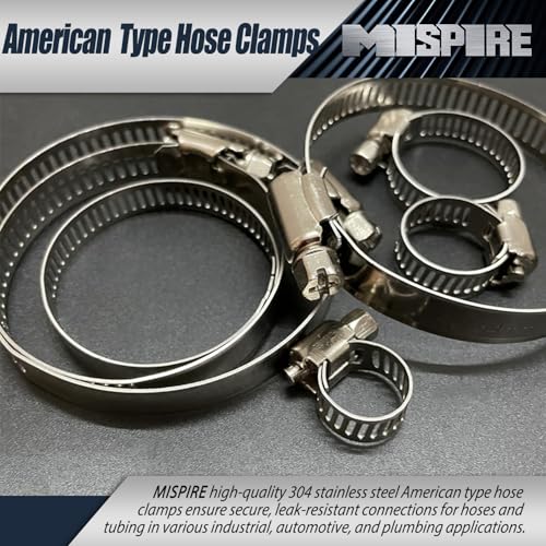 232-254mm 5PCS MISPIRE Heavy Duty Hose Clamps, (9-1/8" to 10") - Image 8