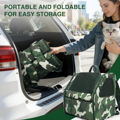 Cat Carrier Backpack Camouflage Pet Backpack for Cats Up to 11lbs - Image 8
